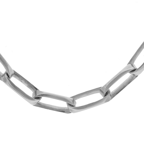 Collier Grosse Maille Argent Pour Femme