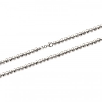 Collier grosses perles en argent