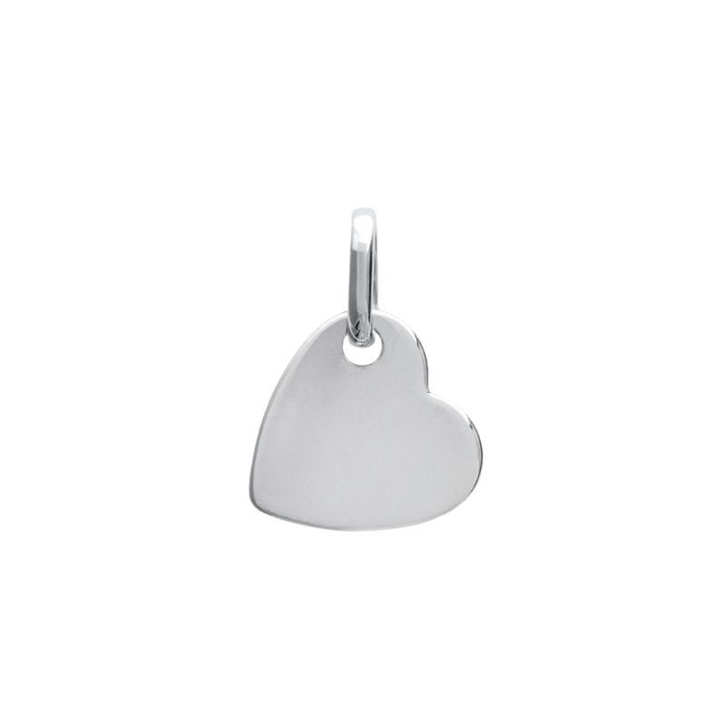 Pendentif Coeur penché à graver Argent