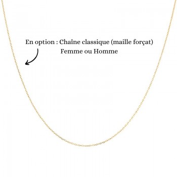 chaine plaqué or 18 carats