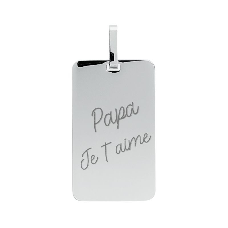 Bijou Je t'aime Papa Acier