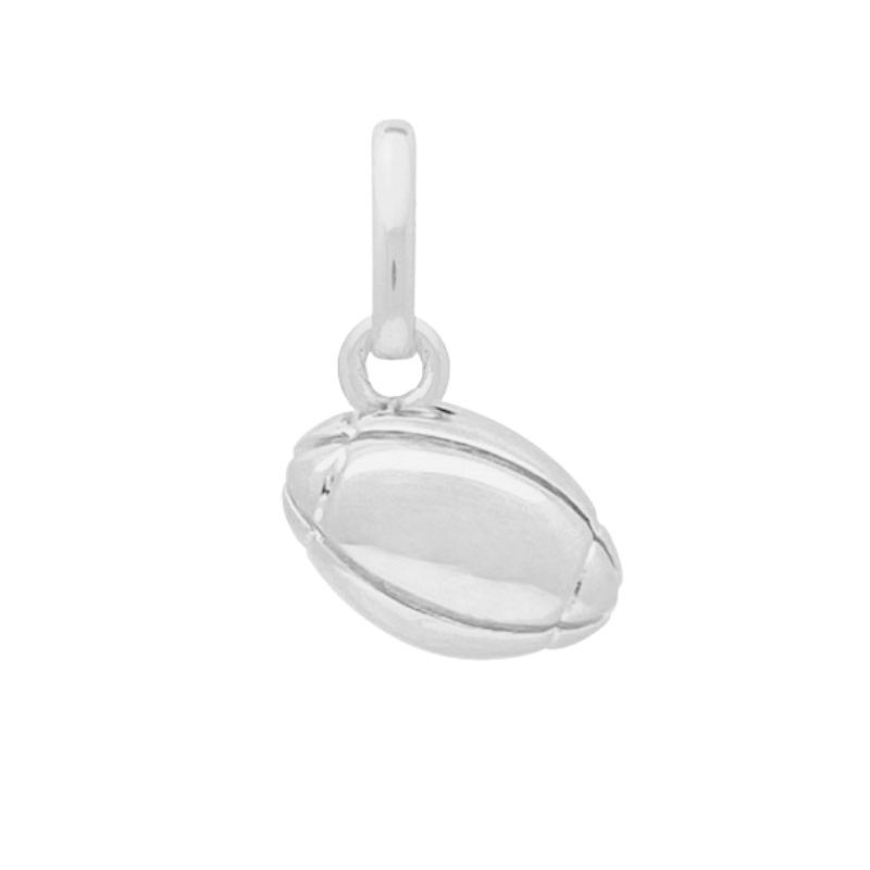 Pendentif petit ballon de rugby argent 925