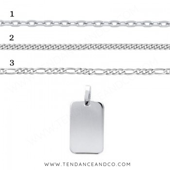 Chaîne et Pendentif Rectangle