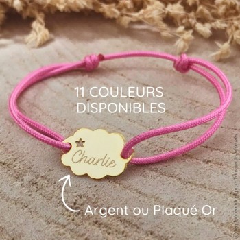 Bracelet gourmette Nuage étoile