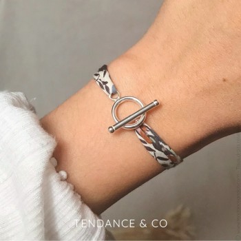 Bracelet liberty fermoir argent