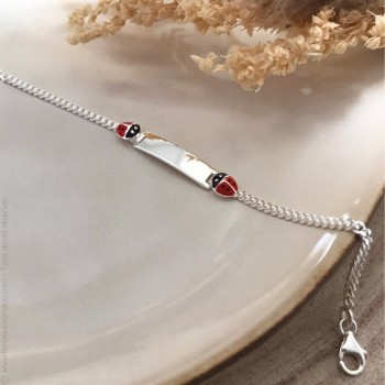 Gourmette Fille Coccinelle Argent 925