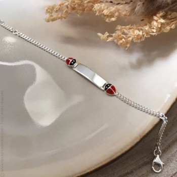 Gourmette Coccinelle Argent 925 Fille